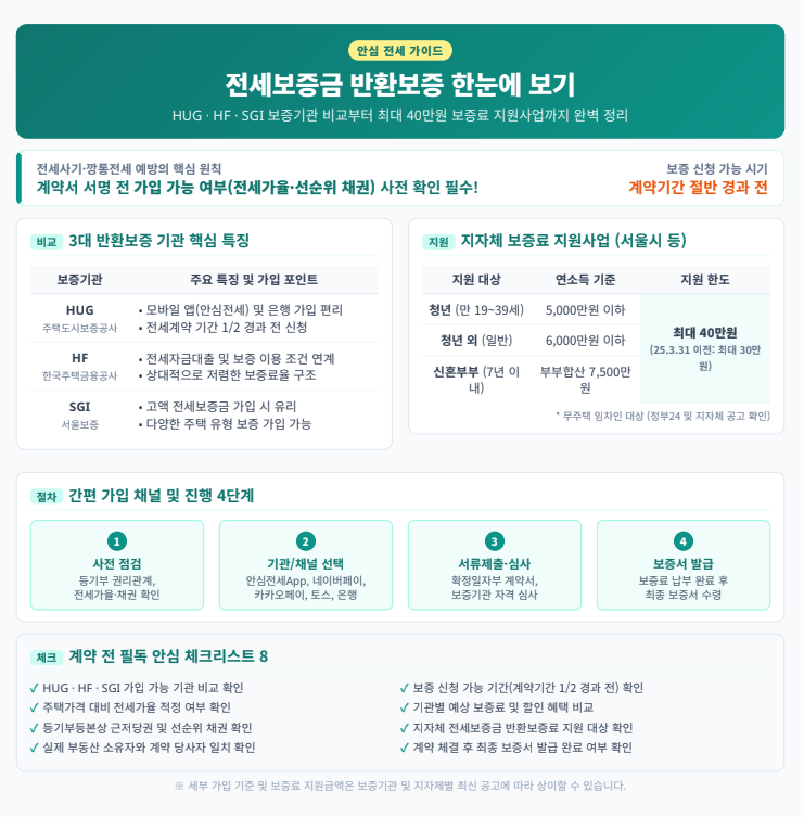 전세보증금 반환보증 요약