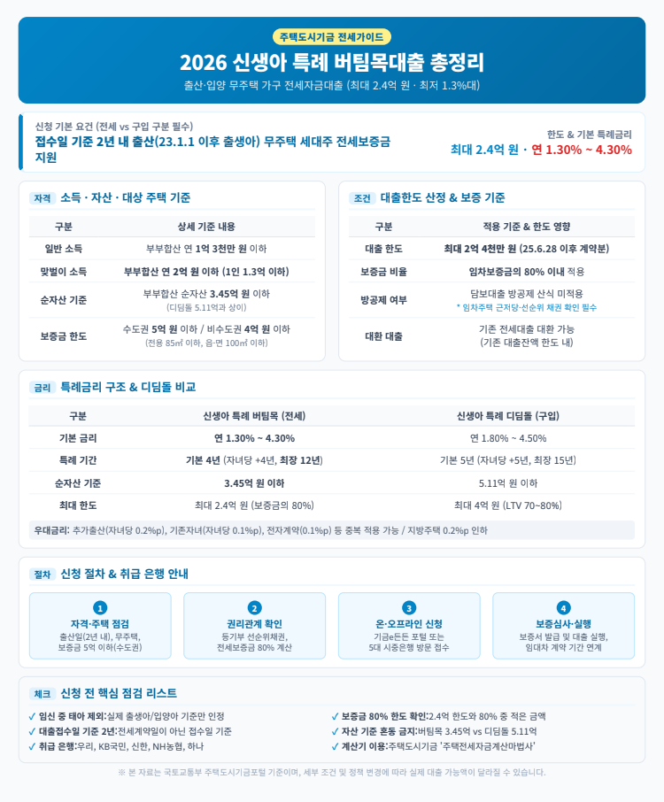 신생아 특례 버팀목대출