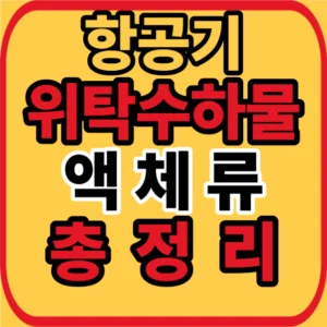 항공기 위탁수하물 액체류