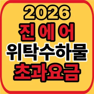 진에어 위탁수하물 초과요금